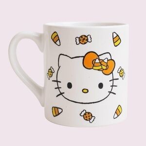 FLASH DEAL⚡️ Hello Kitty Candy Corn Wax Resist 14oz Ceramic Coffee Mug​